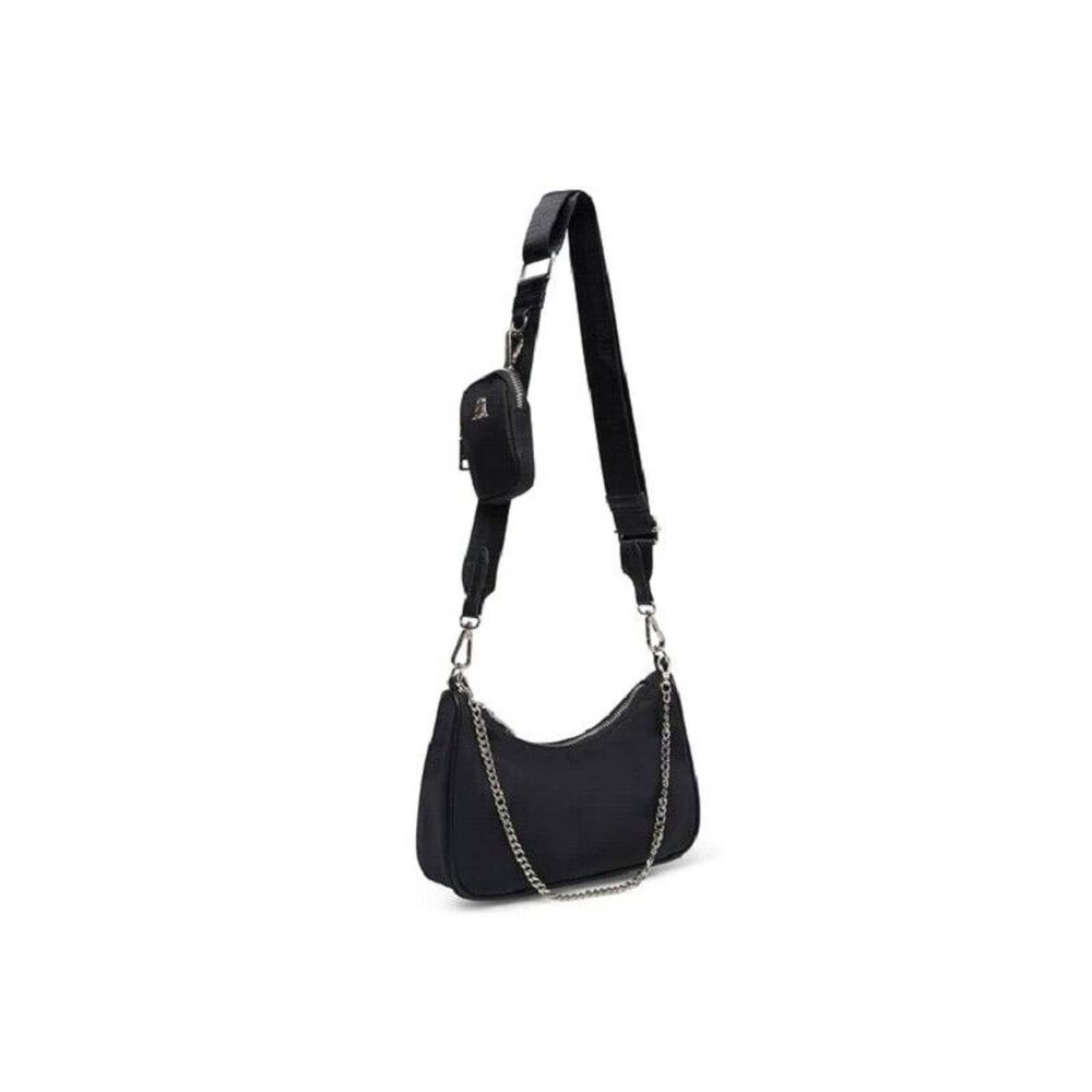 STEVE MADDEN BTAMELA QUILTED CROSSBODY BAG SHOULDER PURSE TOP HANDLE SILVER NWT